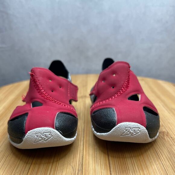 Air Jordan Flare Toddler Sandals Size 3C Belt Crow Closure - Picture 2 of 11